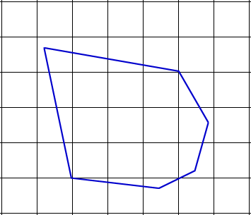 example with 3 corners on polygon